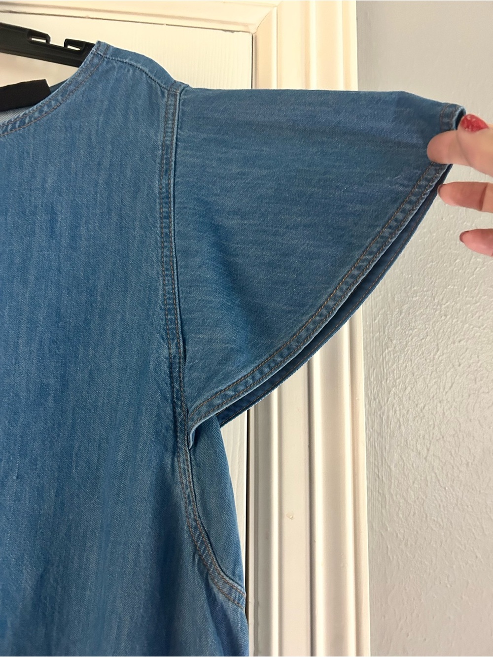 Lane Bryant Light Blue Denim Swing Dress - Picture 3 of 5